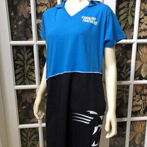 NWT Women's NFL Team Apparel Swim Beach Hoodie Coverup Carolina Panthers Size XL